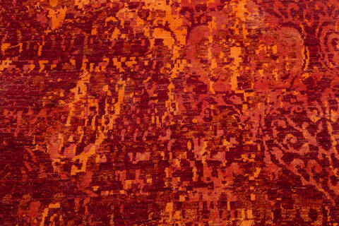 Modern Red Hand Knotted 59 X 79  Area Rug 700-136930 Image 5