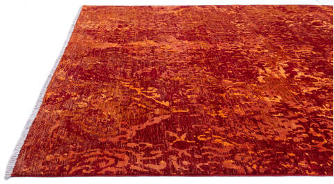 Modern Red Hand Knotted 59 X 79  Area Rug 700-136930 Image 6