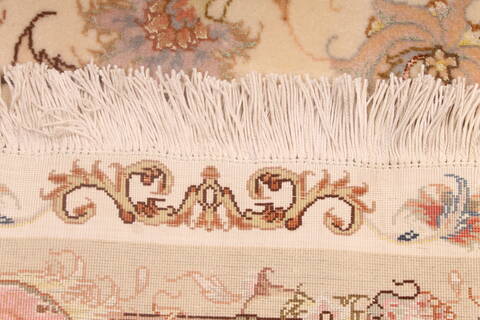 Tabriz Beige Hand Knotted 66 X 102  Area Rug 254-136998 Image 10
