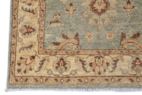 Chobi Grey Runner Hand Knotted 27 X 99  Area Rug 700-137070 Image 4