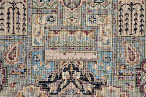 Pak-Persian Blue Runner Hand Knotted 27 X 102  Area Rug 700-137086 Image 6