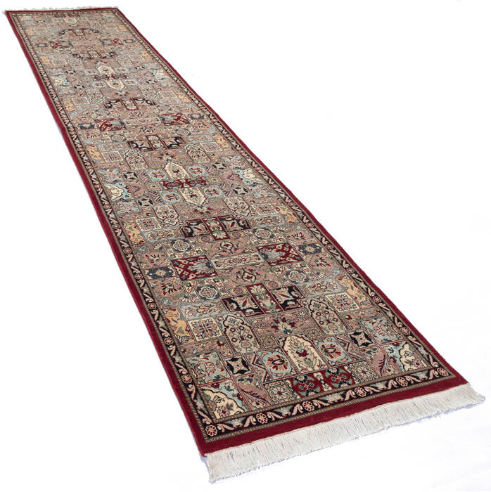 Pak-Persian Red Runner Hand Knotted 26 X 117  Area Rug 700-137091 Image 2