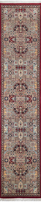 Pak-Persian Red Runner Hand Knotted 26 X 117  Area Rug 700-137091 Image 0