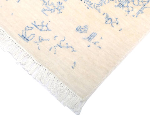 Modern Purple Hand Knotted 91 X 118  Area Rug 904-137118 Image 2