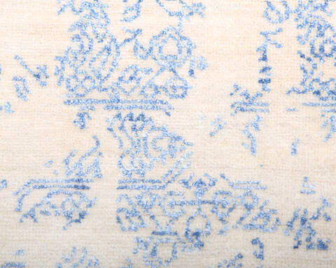 Modern Purple Hand Knotted 91 X 118  Area Rug 904-137118 Image 4