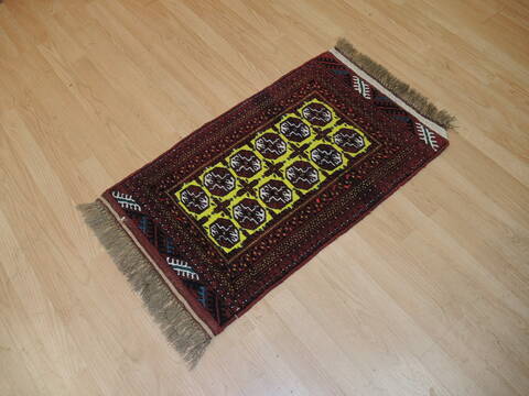 Baluch Red Hand Knotted 18 X 22  Area Rug 100-137203 Image 2
