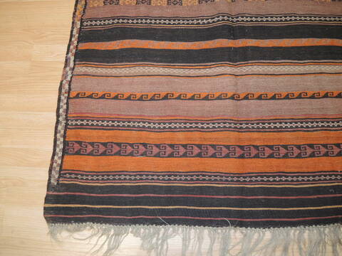 Kilim Brown Hand Knotted 42 X 79  Area Rug 100-137240 Image 3