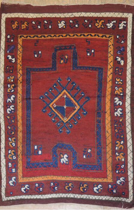 Baluch Red Hand Knotted 29 X 35  Area Rug 100-137250 Image 1