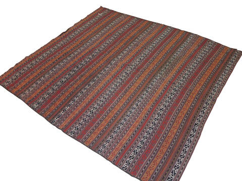 Baluch Red Square Hand Tufted 55 X 59  Area Rug 100-137271 Image 3