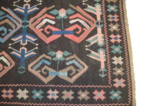 Kilim Multicolor Hand Knotted 52 X 93  Area Rug 100-137272 Image 4