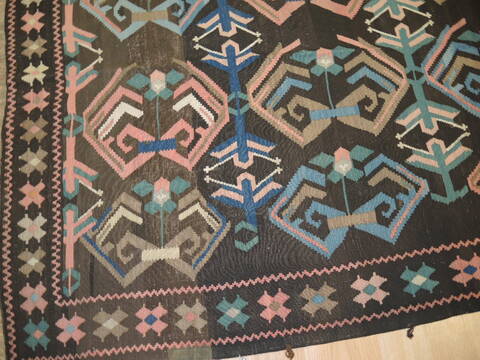 Kilim Multicolor Hand Knotted 52 X 93  Area Rug 100-137272 Image 1