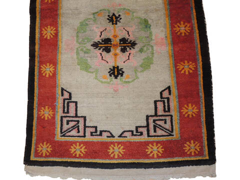 Kunduz Red Hand Knotted 27 X 48  Area Rug 100-137348 Image 4