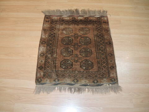 Baluch Red Hand Knotted 24 X 26  Area Rug 100-137388 Image 1