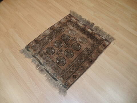 Baluch Red Hand Knotted 24 X 26  Area Rug 100-137388 Image 2