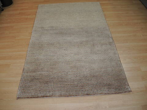 Gabbeh Beige Hand Knotted 41 X 61  Area Rug 100-137393 Image 1