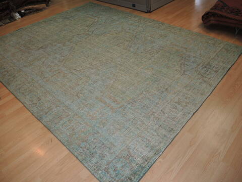 Oushak Blue Hand Knotted 710 X 102  Area Rug 902-137399 Image 1