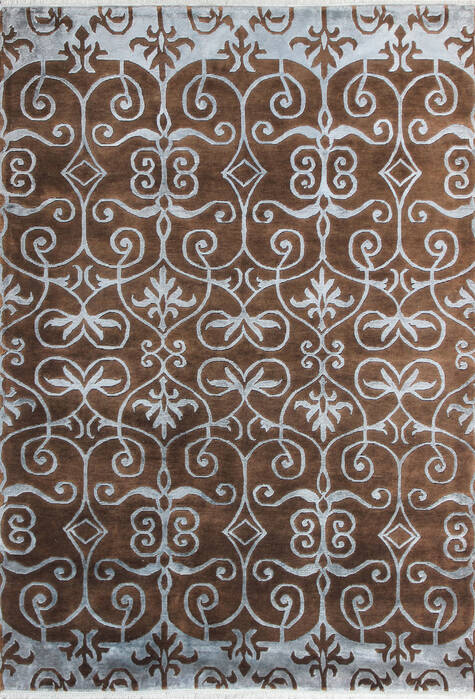 Tibetan Brown Hand Knotted 59 X 81  Area Rug 902-137451 Image 0