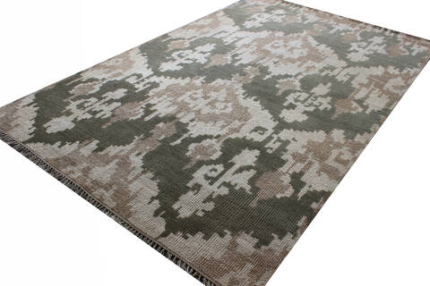 Modern Multicolor Hand Knotted 50 X 80  Area Rug 902-137474 Image 2