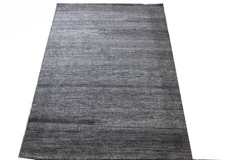Modern Black Hand Knotted 50 X 80  Area Rug 902-137476 Image 1