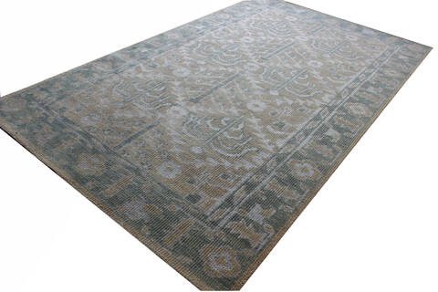 Modern Beige Hand Knotted 50 X 80  Area Rug 902-137477 Image 1