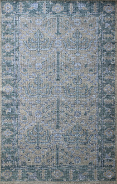 Modern Beige Hand Knotted 50 X 80  Area Rug 902-137477 Image 0