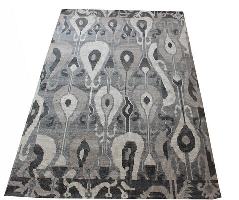 Modern Multicolor Hand Knotted 50 X 80  Area Rug 902-137481 Image 1