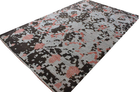 Modern Multicolor Hand Knotted 50 X 80  Area Rug 902-137503 Image 1