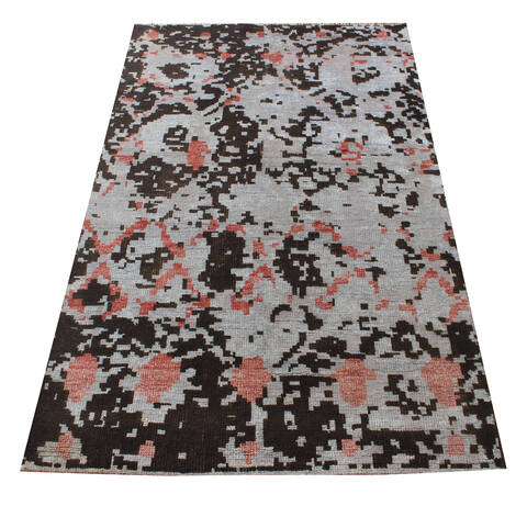 Modern Multicolor Hand Knotted 50 X 80  Area Rug 902-137503 Image 2