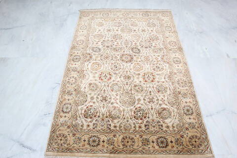 Jaipur Beige Hand Knotted 311 X 60  Area Rug 905-137537 Image 1