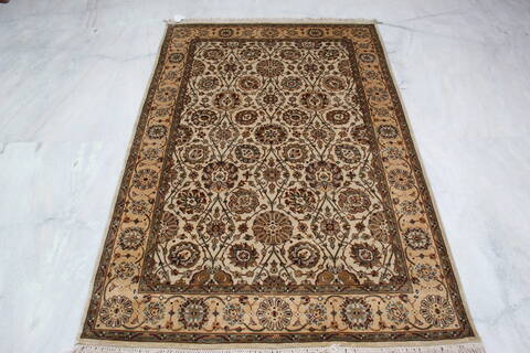 Jaipur White Hand Knotted 40 X 61  Area Rug 905-137539 Image 5
