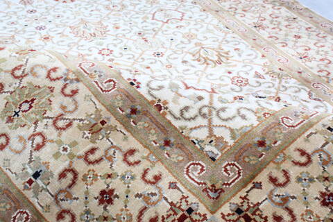 Jaipur White Hand Knotted 41 X 62  Area Rug 905-137541 Image 4