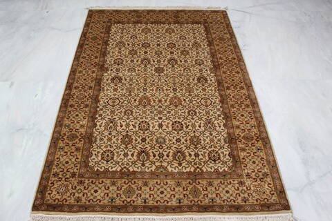 Jaipur White Hand Knotted 41 X 62  Area Rug 905-137541 Image 5