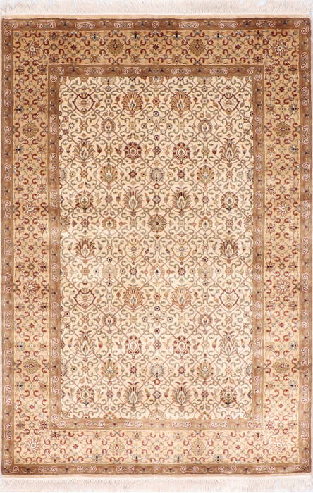 Jaipur White Hand Knotted 41 X 62  Area Rug 905-137541 Image 0