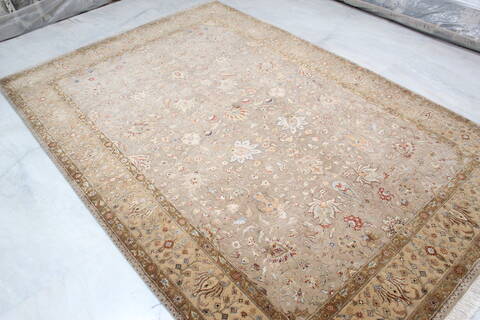 Jaipur Brown Hand Knotted 61 X 90  Area Rug 905-137550 Image 7