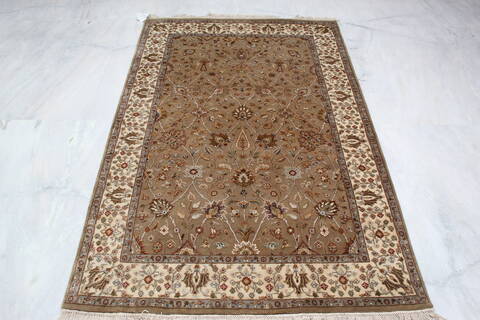 Jaipur Brown Hand Knotted 41 X 61  Area Rug 905-137558 Image 5