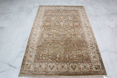 Jaipur Brown Hand Knotted 41 X 63  Area Rug 905-137560 Image 1