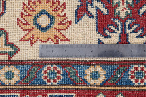 Kazak Beige Hand Knotted 411 X 70  Area Rug 700-137620 Image 4