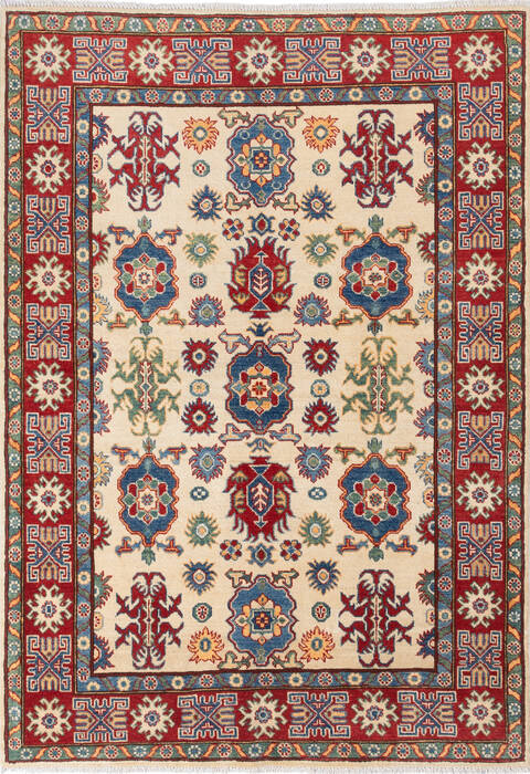 Kazak Beige Hand Knotted 411 X 70  Area Rug 700-137620 Image 0