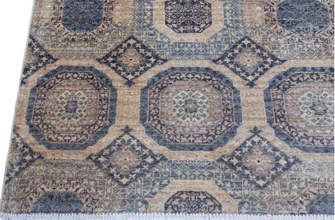 Chobi Grey Hand Knotted 61 X 91  Area Rug 700-137643 Image 5