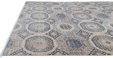 Chobi Grey Hand Knotted 61 X 91  Area Rug 700-137643 Image 6