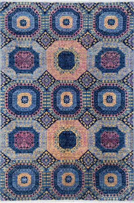 Chobi Blue Hand Knotted 40 X 511  Area Rug 700-137645 Image 0
