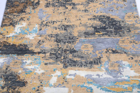 Modern Multicolor Hand Knotted 41 X 62  Area Rug 700-137661 Image 3
