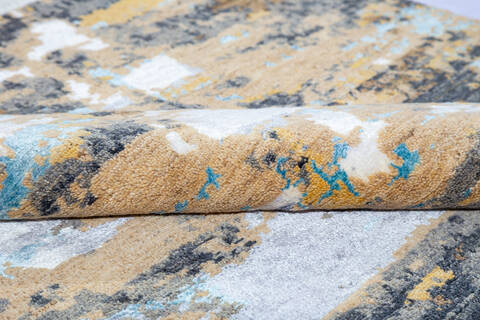 Modern Multicolor Hand Knotted 41 X 62  Area Rug 700-137661 Image 5