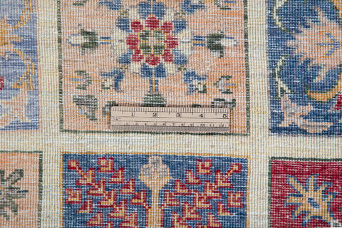 Chobi Beige Round Hand Knotted 69 X 69  Area Rug 700-139940 Image 5