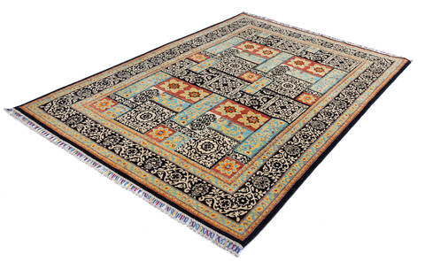 Chobi Black Hand Knotted 56 X 711  Area Rug 700-139944 Image 2