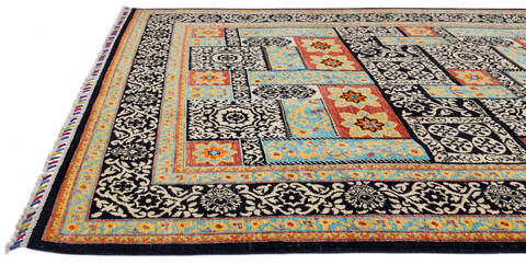Chobi Black Hand Knotted 56 X 711  Area Rug 700-139944 Image 4