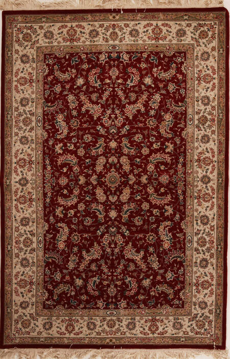 Sino-Persian Red Hand Knotted 60 X 90  Area Rug 251-14111 Image 0