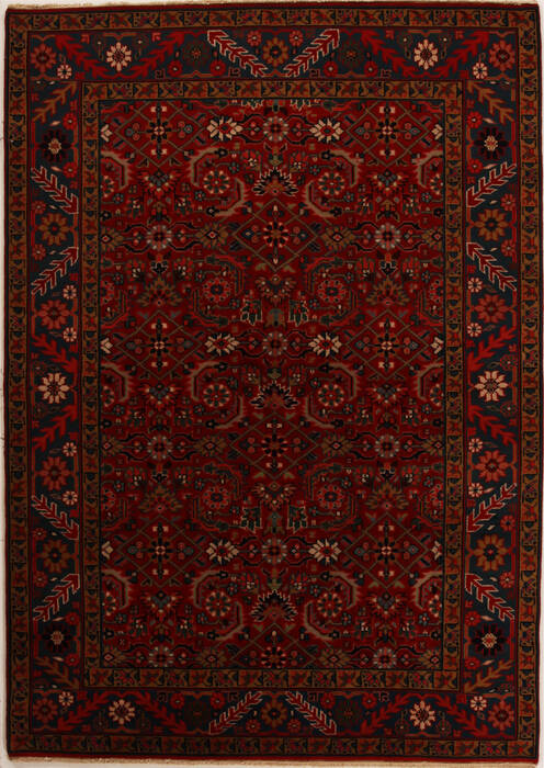 Karajeh Red Hand Knotted 56 X 78  Area Rug 251-14160 Image 0