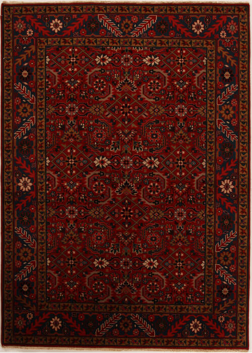 Karajeh Red Hand Knotted 56 X 77  Area Rug 251-14161 Image 0