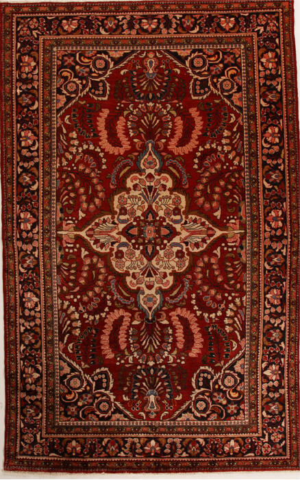 Lilihan Red Hand Knotted 74 X 117  Area Rug 251-14171 Image 0